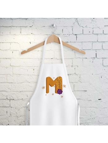 M Harfi Tasarımlı Mutfak Önlüğü