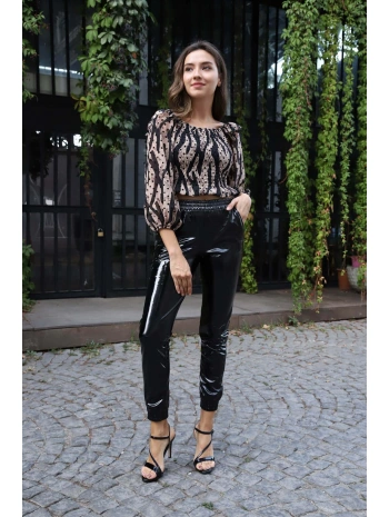 Madonna Yaka Crop Bluz - BEJ