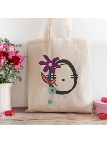 O Harfi Tasarımlı Alışveriş Plaj Bez Çanta