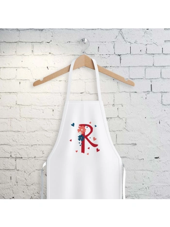 R Harfi Tasarımlı Mutfak Önlüğü