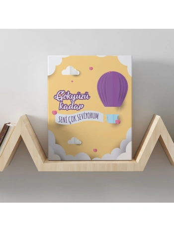 Romantik Tasarımlı Mini Kanvas Tablo - No19