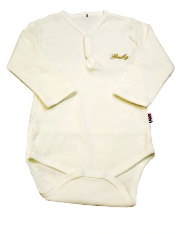 Sema Baby Uzun Kol Kaşkorse Badi (Body) - Ekru 0-6 Ay