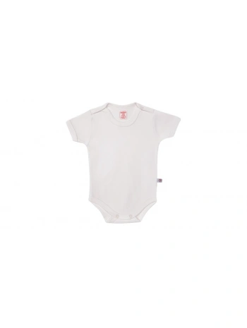 Sevi Bebe Şardonlu Yarım Kollu Body - Krem 6 Ay