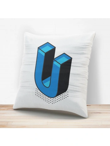 U Harfi Tasarımlı Yastık Kılıfı