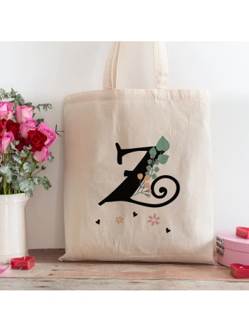 Z Harfi Tasarımlı Alışveriş Plaj Bez Çanta