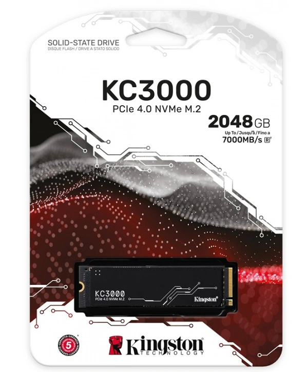 2TB KINGSTON KC3000 M.2 NVMe PCIe 4.0 SKC3000D/2048G 7000/7000MB/s
