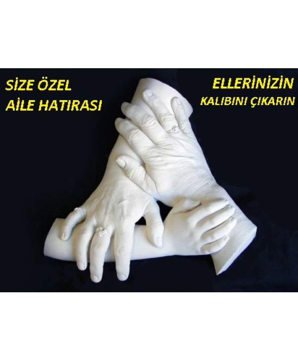 Anne Baba Çocuk Minik Heykel Aile Seti