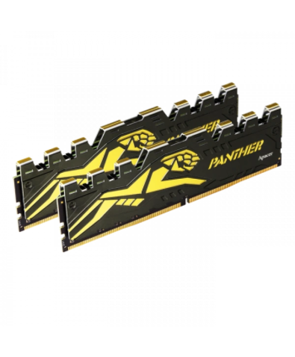 Apacer Panther Black-Gold 16GB (2x8GB) 3200Mhz CL16 DDR4 Gaming Ram (AH4U16G32C28Y7GAA-2)