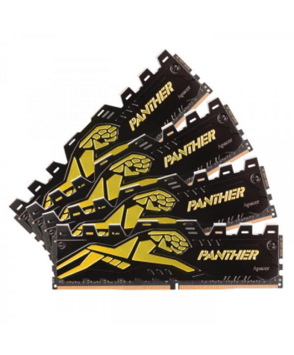 Apacer Panther Black-Gold 16GB (2x8GB) 3200Mhz CL16 DDR4 Gaming Ram (AH4U16G32C28Y7GAA-2)
