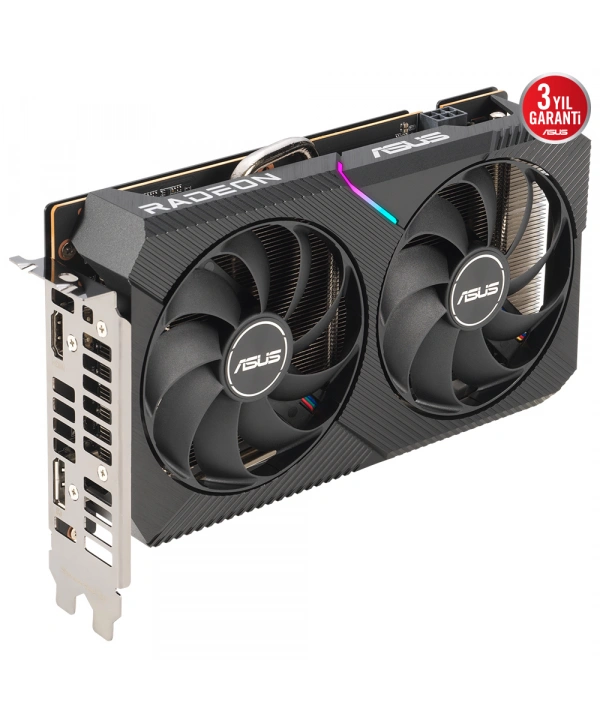 ASUS DUAL-RX6500XT-O4G 4GB GDDR6 HDMI DP 64BİT