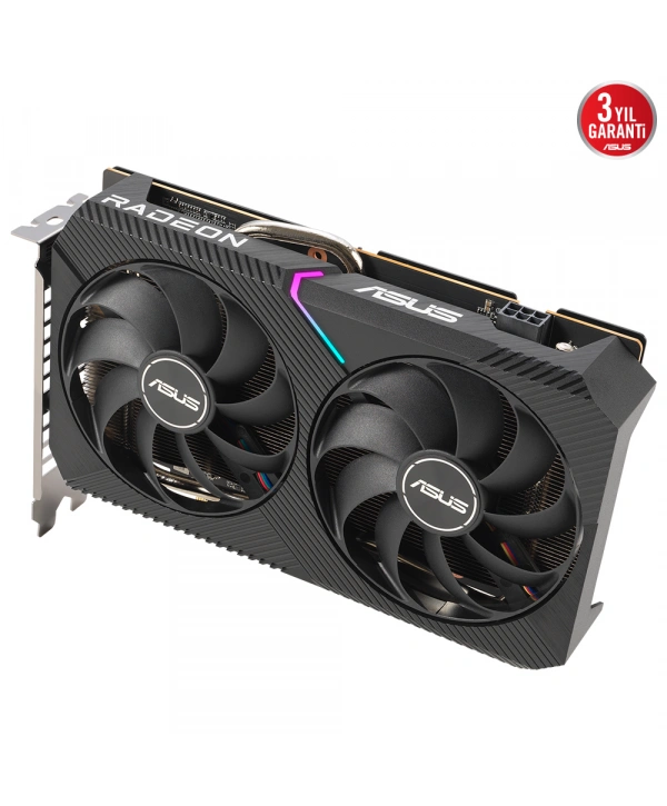 ASUS DUAL-RX6500XT-O4G 4GB GDDR6 HDMI DP 64BİT