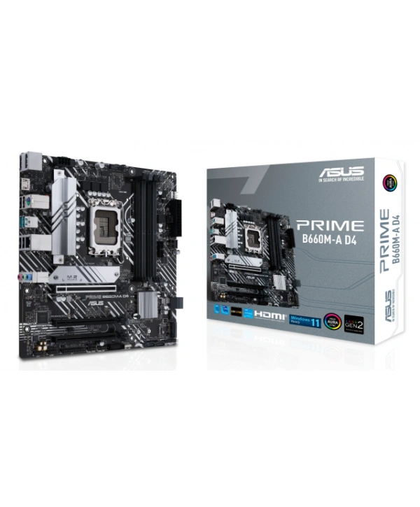 ASUS PRIME B660M-A D4 DDR4 5333(OC) HDMI DP M.2 mATX 1700P