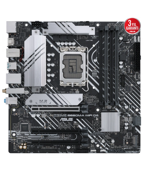 ASUS PRIME B660M-A WIFI D4 DDR4 5333MHz(OC) M.2 HDMI DP mATX 1700p
