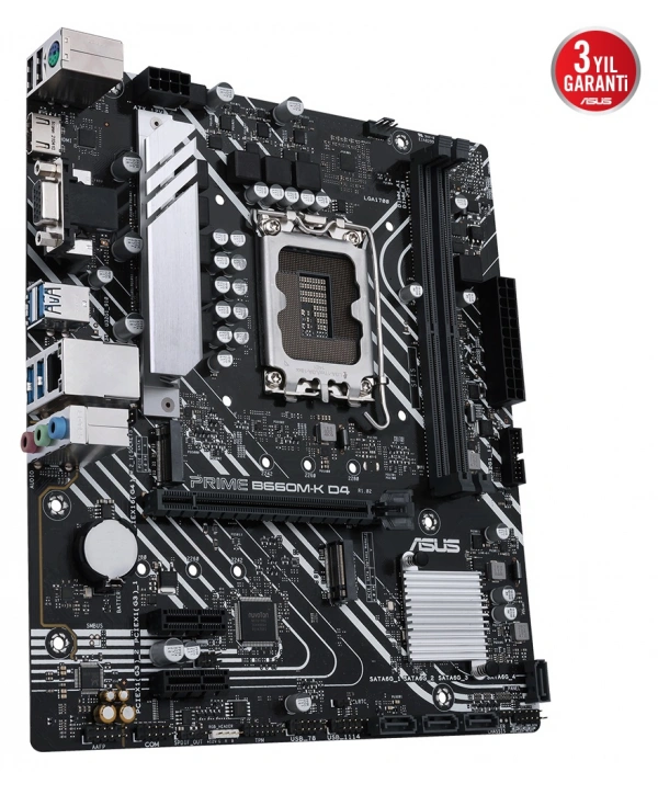 ASUS PRIME B660M-K D4 DDR4 5333(OC) M.2  mATX 1700p