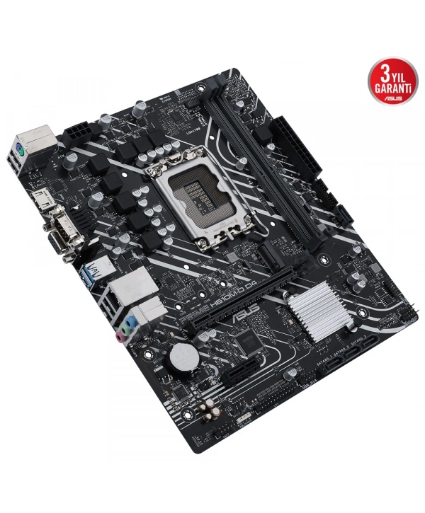 ASUS PRIME H610M-D DDR4 3200(OC) VGA HDMI DP M.2 mATX 1700p