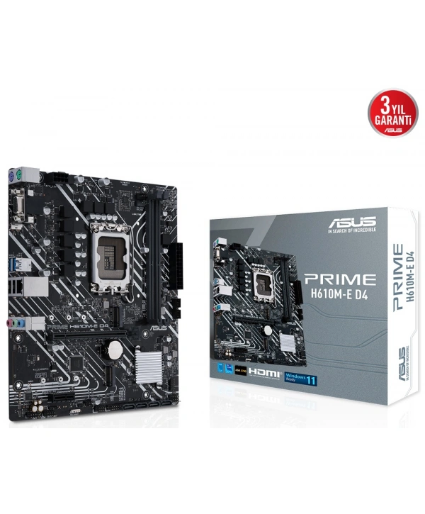 ASUS PRIME H610M-E DDR4 3200(OC) VGA HDMI DP M.2 mATX 1700p