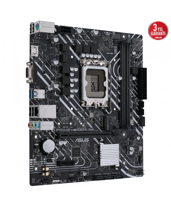 ASUS PRIME H610M-K D4 DDR4 3200(OC) HDMI DP M.2 mATX 1700p