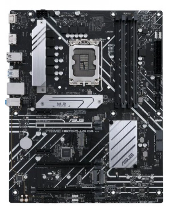 ASUS PRIME H670-PLUS D4 DDR4 5000(OC) HDMI DP M.2 ATX 1700p