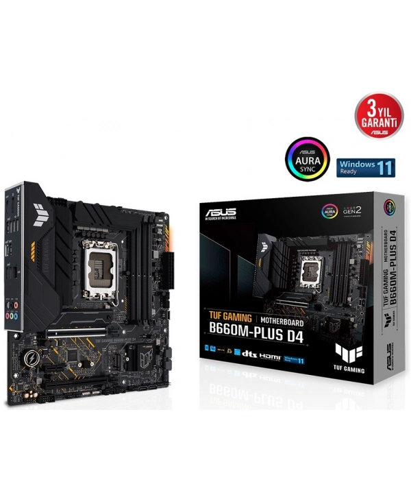 ASUS TUF GAMING B660M-PLUS D4 DDR4 5333Mhz (OC) HDMI DP 1700p