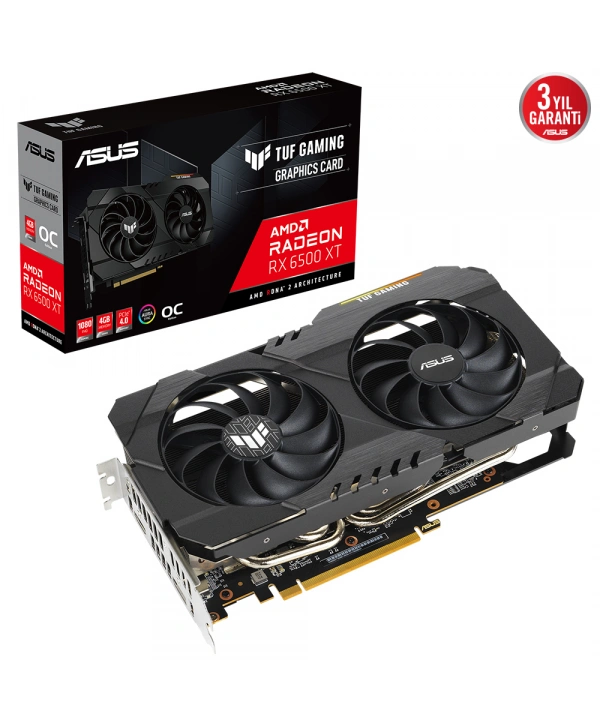 ASUS TUF-RX6500XT-O4G-GAMING 4GB GDDR6 HDMI DP 64Bit