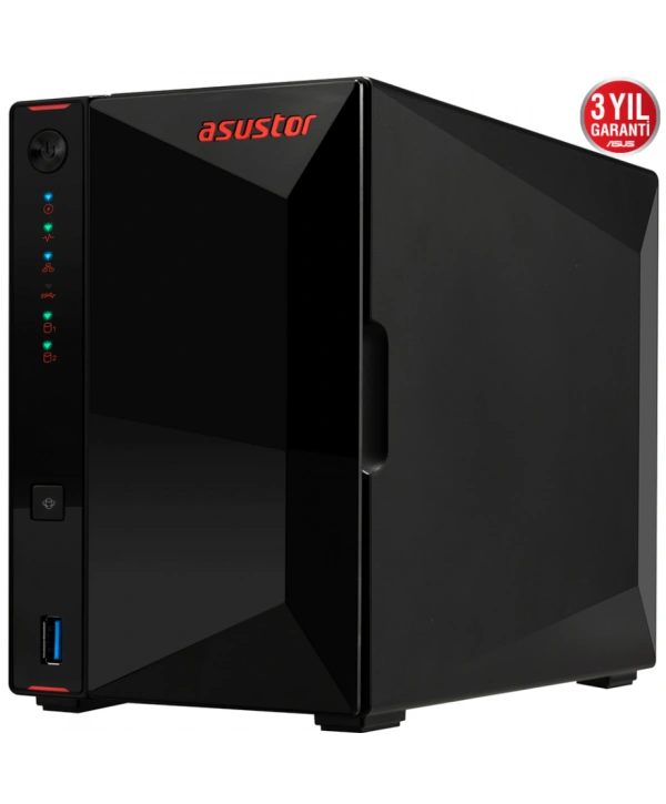 ASUSTOR AS5202T 2 SLOT 2GB DDR4 3.5 NAS DEPOLAMA ÜNİTESİ