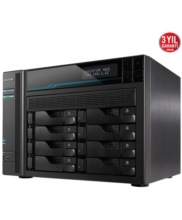 ASUSTOR AS6508T 8 SLOT 8GB DDR4 3.5 NAS DEPOLAMA ÜNİTESİ