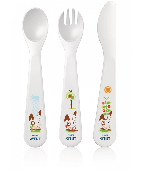 Avent Çatal, Kaşık ve Bıçak Seti 18ay+