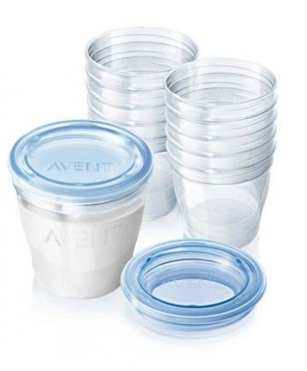Avent Via Anne Sütü Kaplari (10 Adet) (8710103701330)