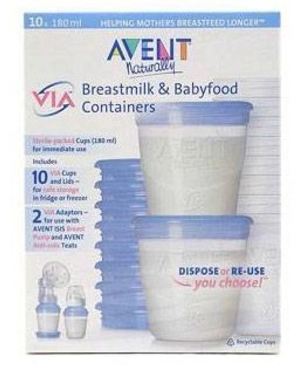 Avent Via Anne Sütü Kaplari (10 Adet) (8710103701330)