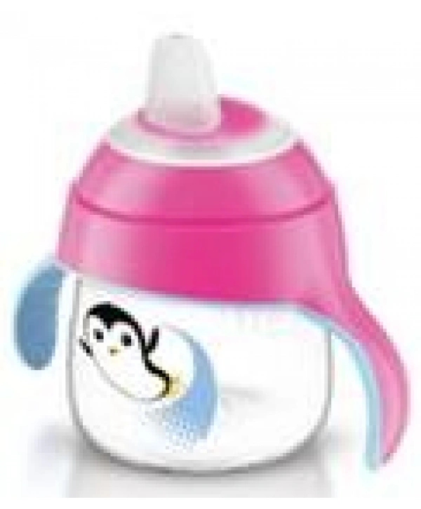 Avent Yeni Penguen Damlatmaz Bardak - 6m+ 200 Ml - Pembe