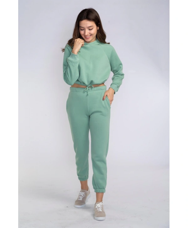 Bel Lastikli Şardonlu İkili Takım-MİNT YEŞİLİ