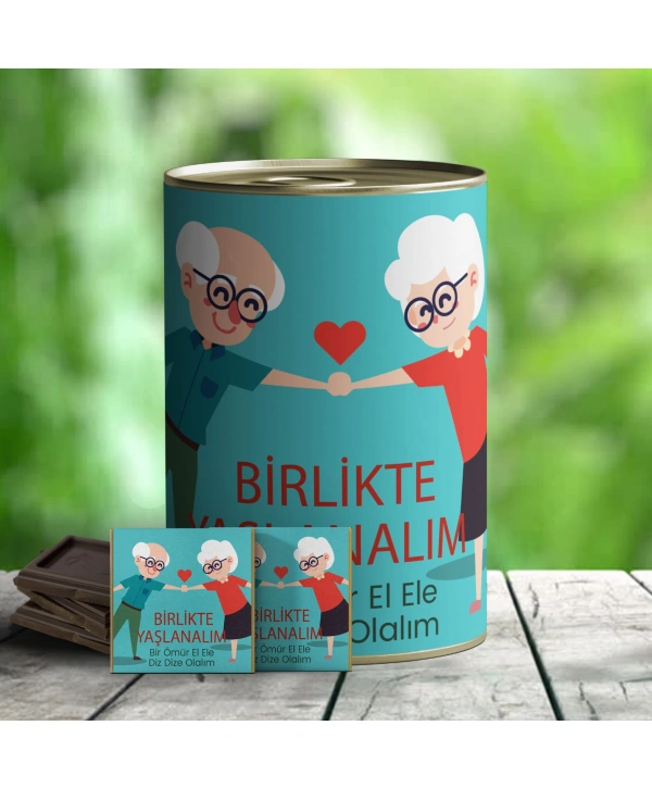 Birlikte Yaşlanalım İlginç Çikolata Konservesi