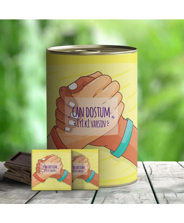 Can Dostum İyi ki Varsın Çikolata Konservesi