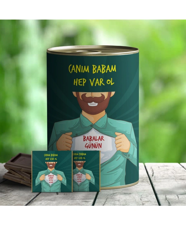 Canım Babam Çikolata Hediye Konservesi