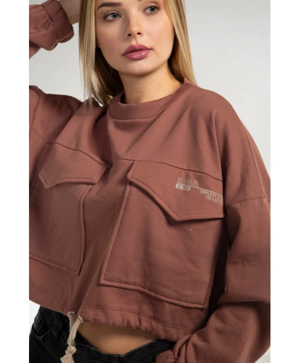 Cepli Crop Sweatshirt - TOPRAK
