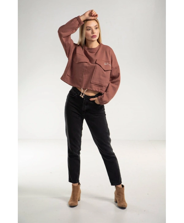 Cepli Crop Sweatshirt - TOPRAK