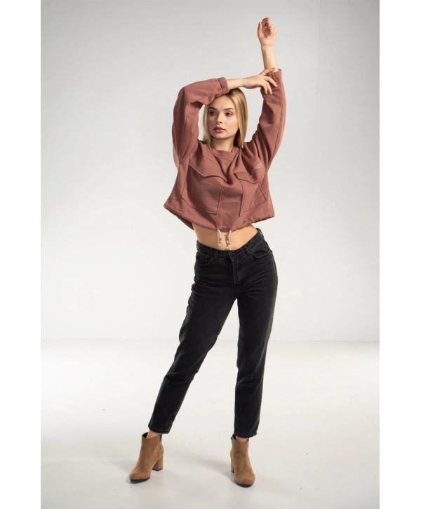 Cepli Crop Sweatshirt - TOPRAK