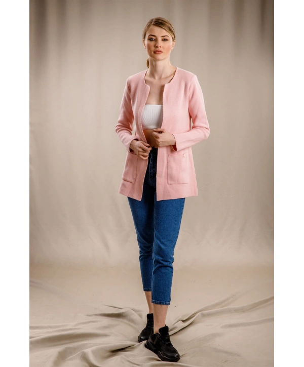 Cepli Uzun Hırka - PUDRA