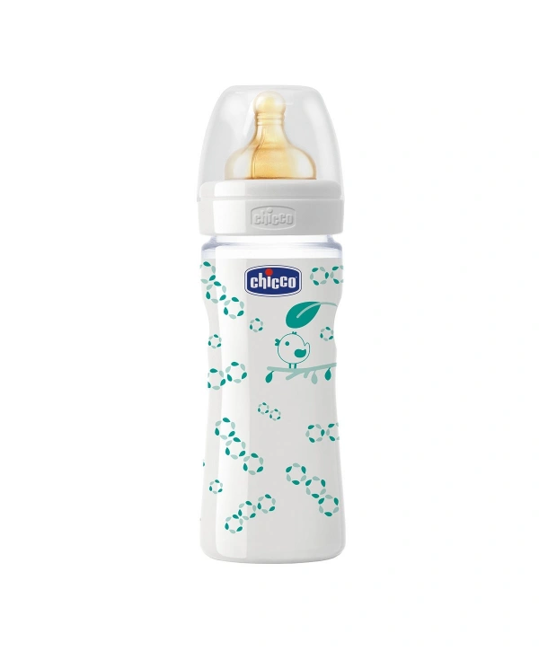 Chicco Desenli Cam Kauçuk Biberon - 240 ML