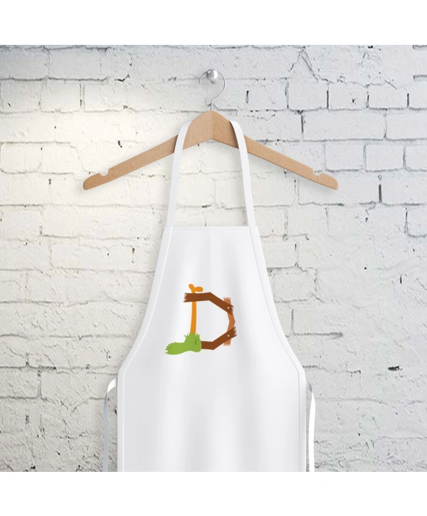 D Harfi Tasarımlı Mutfak Önlüğü