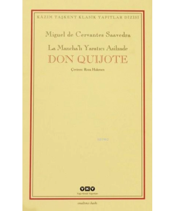 Don Quijote (2 Cilt, Kutulu); La Manchalı Yaratıcı Asilzade