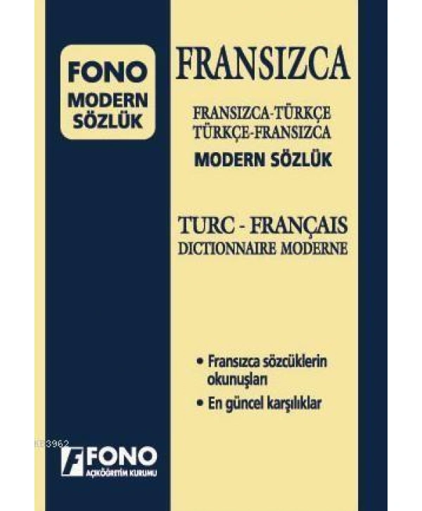 Fransızca Modern Sözlük; Fransızca-Türkçe / Türkçe-Fransızca