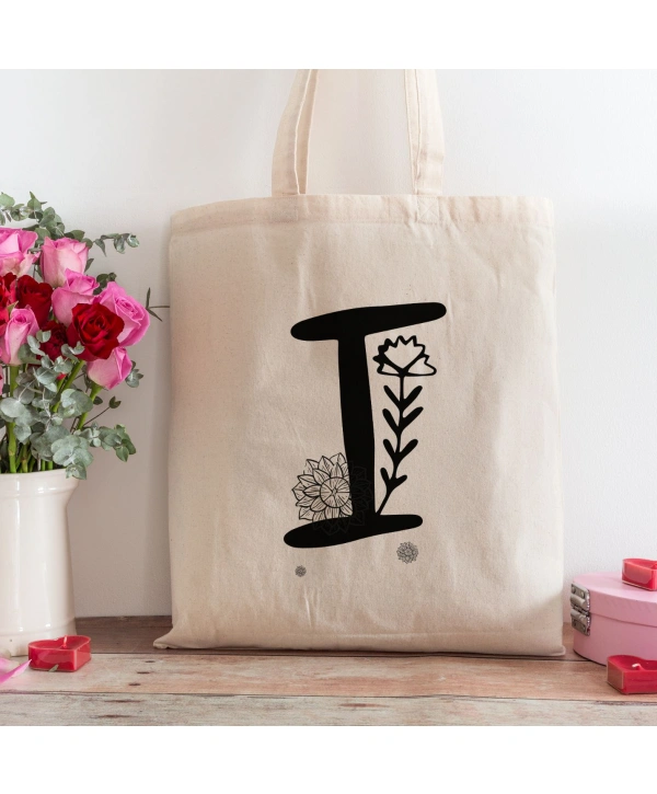 I Harfi Tasarımlı Alışveriş Plaj Bez Çanta