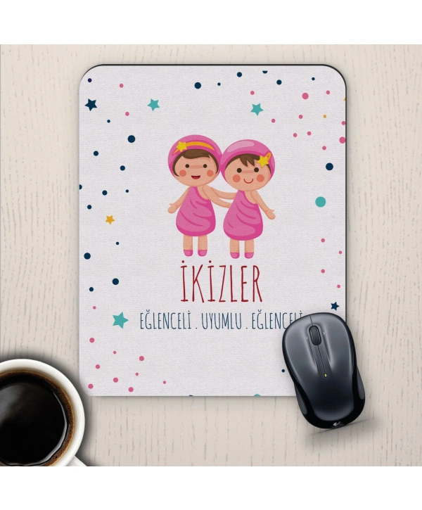 İkizler Burçlarına Özel Sevimli Mouse Pad