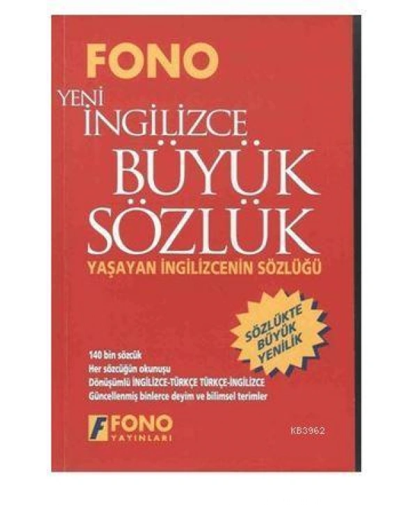 İngilizce / Türkçe - Türkçe / Yeni İngilizce Büyük Sözlük