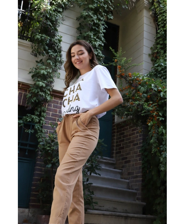 Jogger Pantolon- SÜTLÜ KAHVE