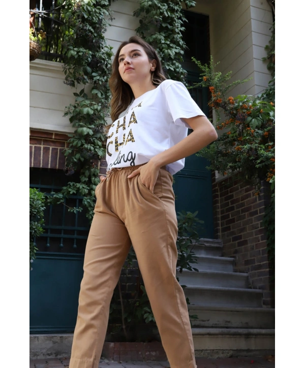 Jogger Pantolon- SÜTLÜ KAHVE