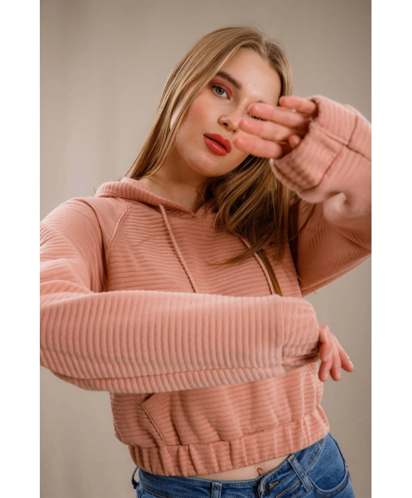 Kanguru Cepli Sweatshirt - PUDRA