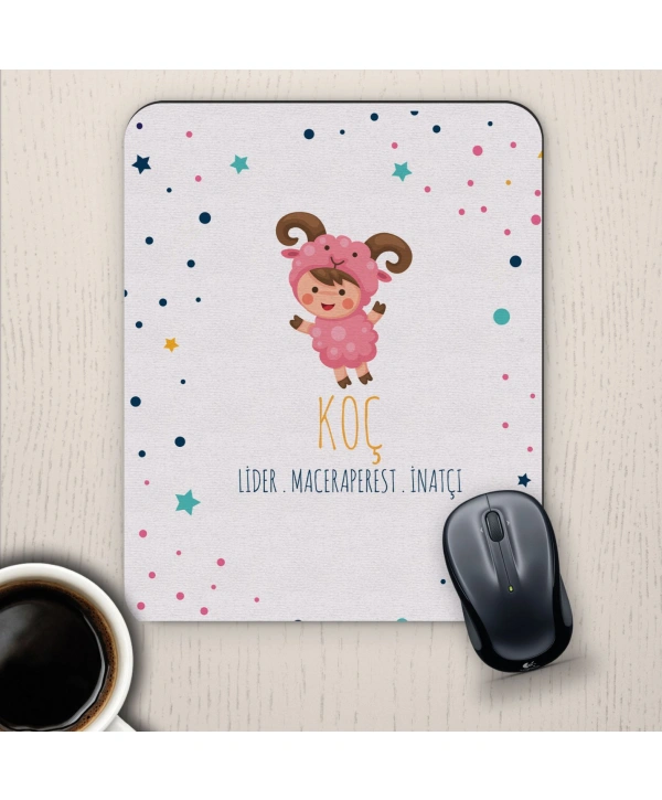 Koç Burçlarına Özel Sevimli Mouse Pad
