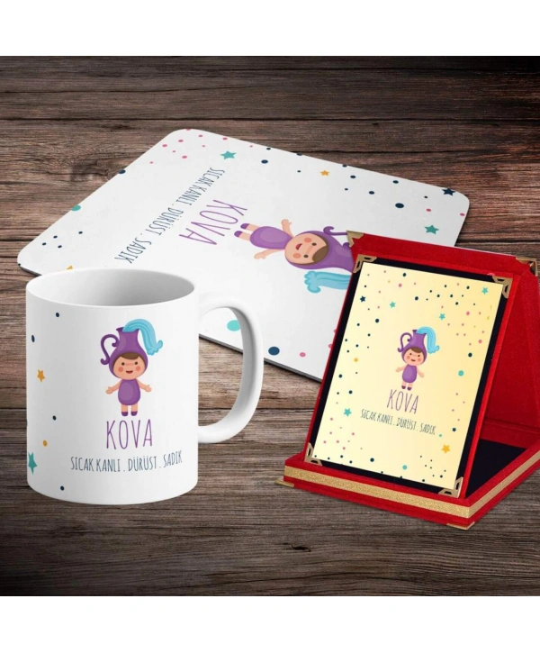 Kova Burcuna Özel Tasarım Sevimli Hediye Seti
